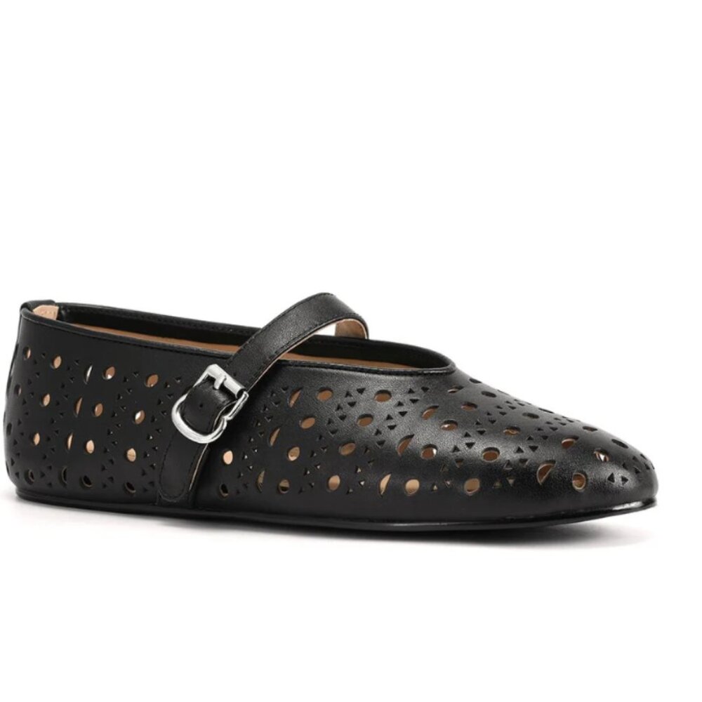 Tiffany and Fred Perforated Leather Mary Jane, NIB, size 39